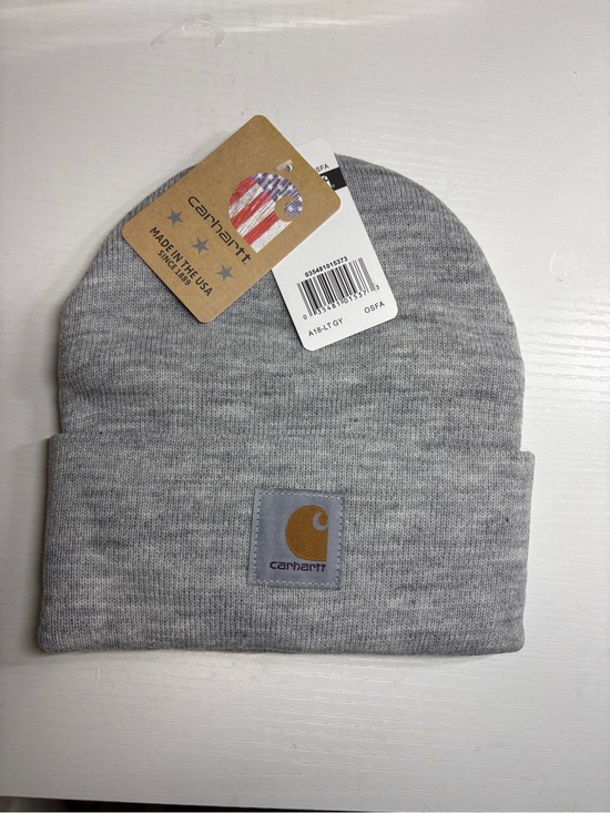 Carhartt Other - Carhartt Gray Folded Cuff Beanie with Logo Patch